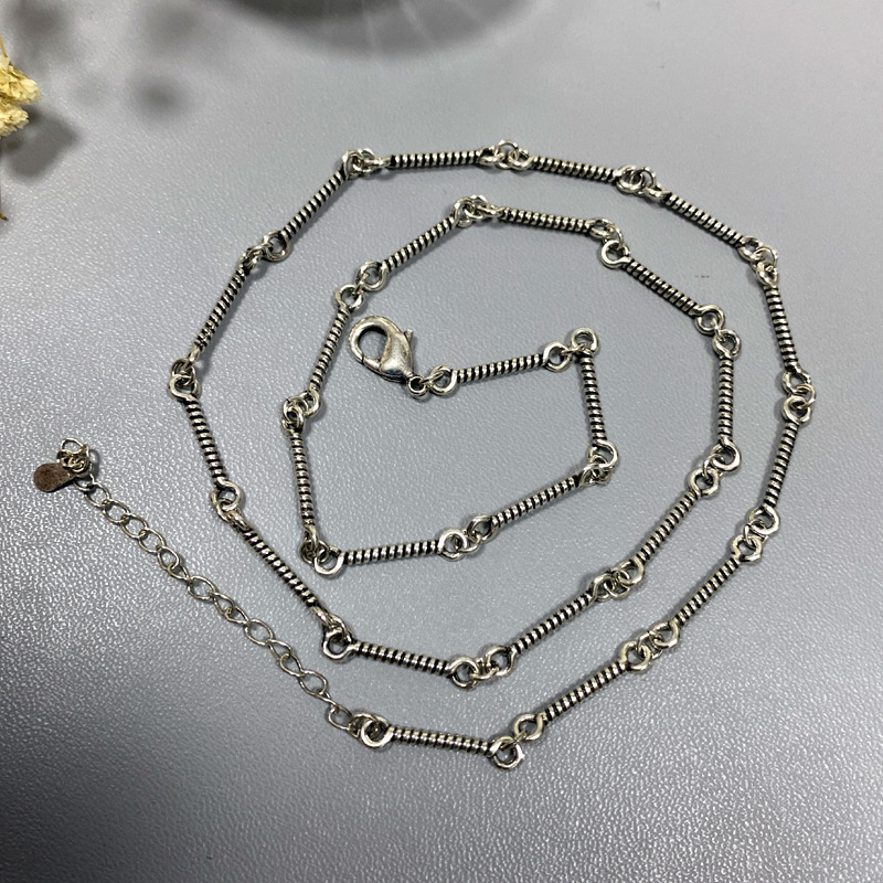 Fashion Hip Hop Twist Chain [thai Silver] 45+5cm Copper Geometric Chain Necklace