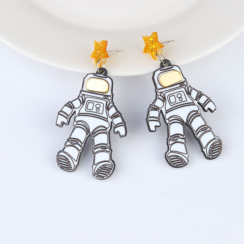 Fashion Astronaut Acrylic Astronaut Earrings