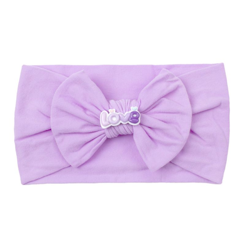 Fashion Purple Fabric Bow Children's Headband