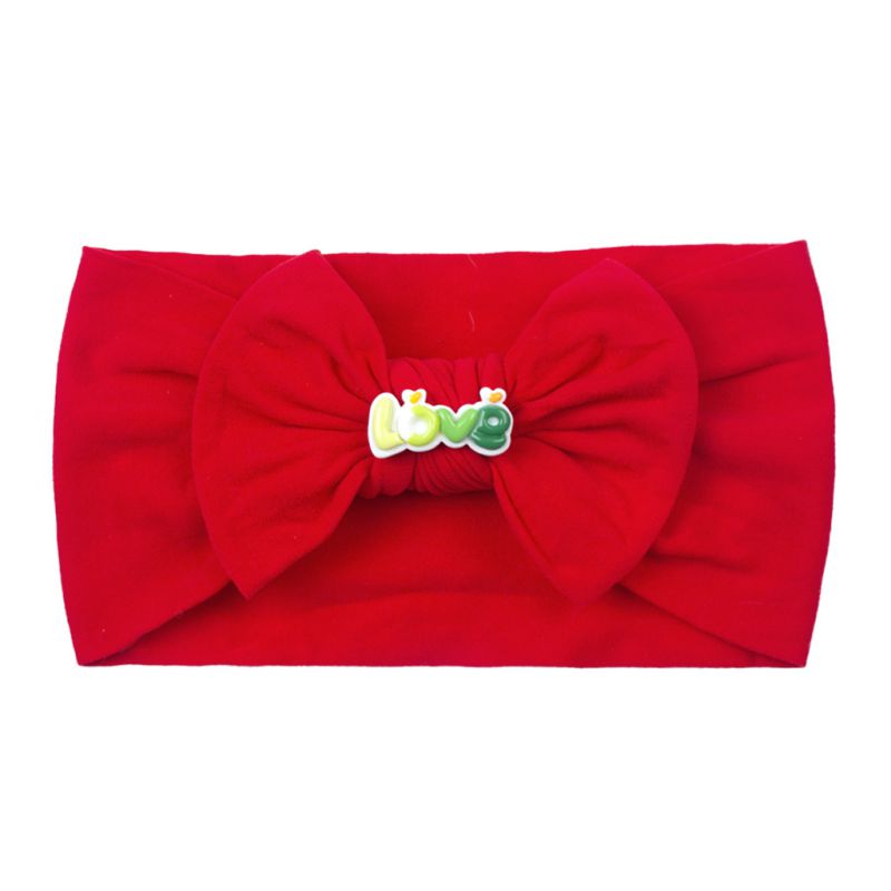 Fashion Big Red Fabric Bow Children's Headband