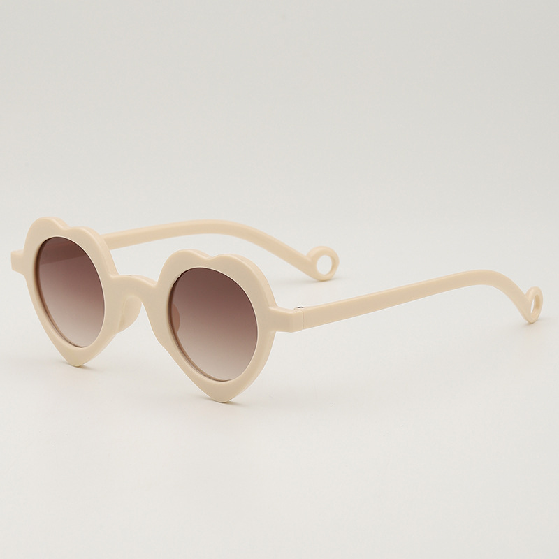 Fashion Rice Frame Children's Heart Sunglasses