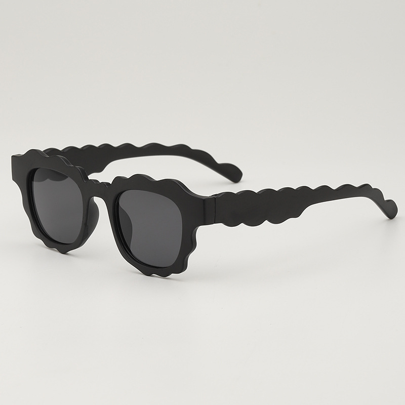 Fashion Black Frame Children's Wave Sunglasses