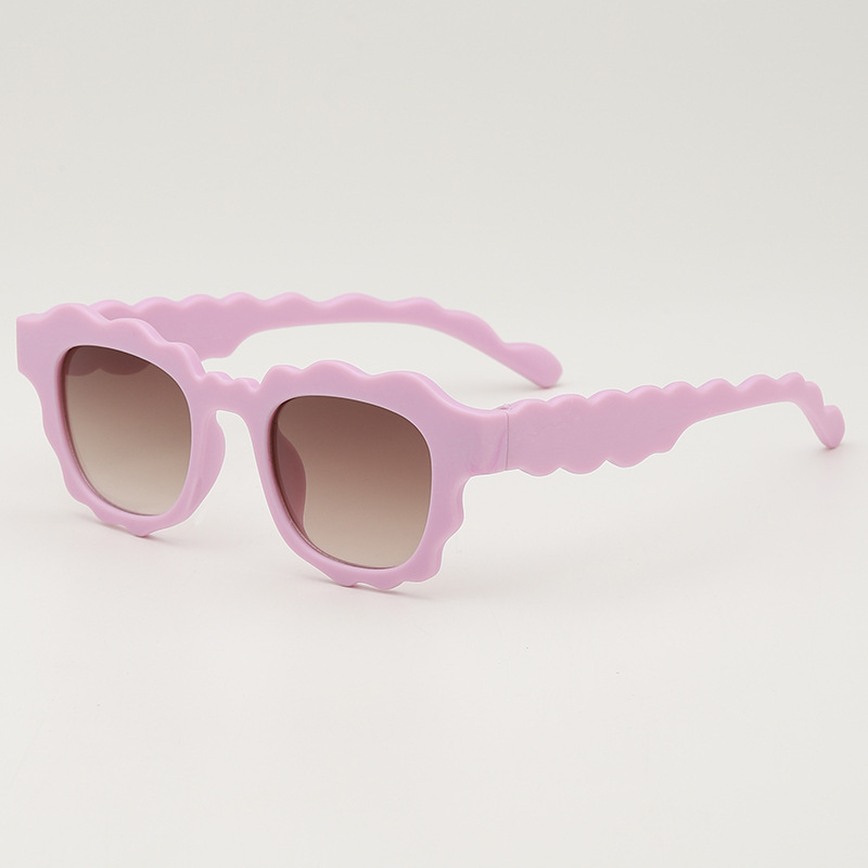 Fashion Purple Frame Children's Wave Sunglasses