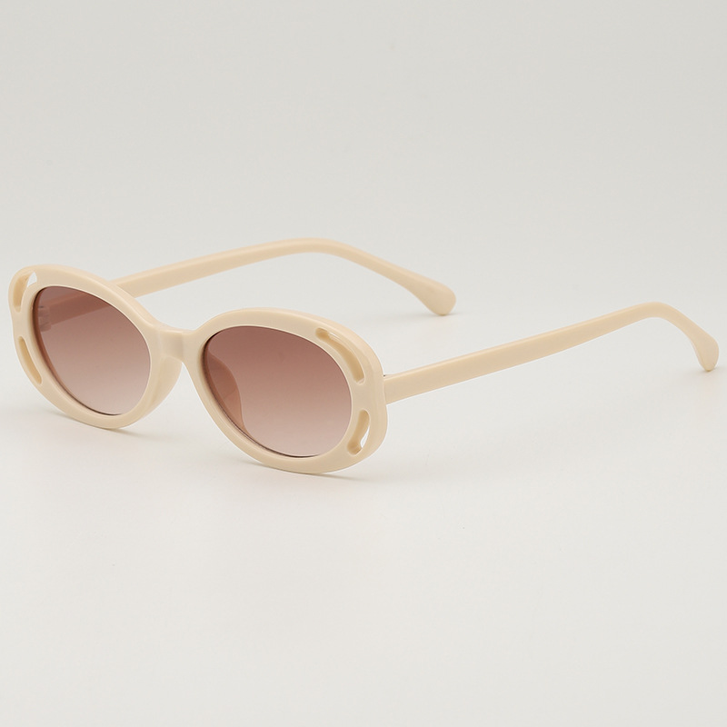 Fashion Rice Frame Ac Hollow Oval Children's Sunglasses