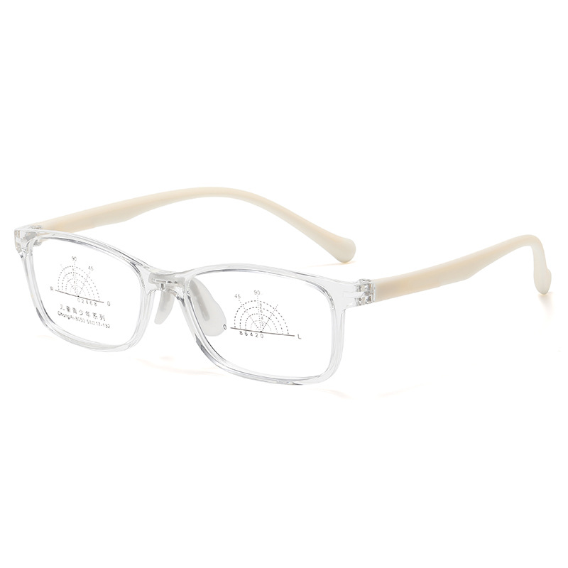 Fashion White Frame Silicone Children's Square Glasses Frames