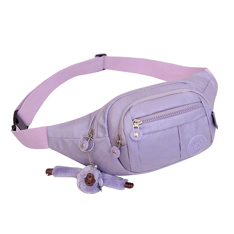 Fashion Purple Plus Pendant Nylon Large Capacity Crossbody Bag