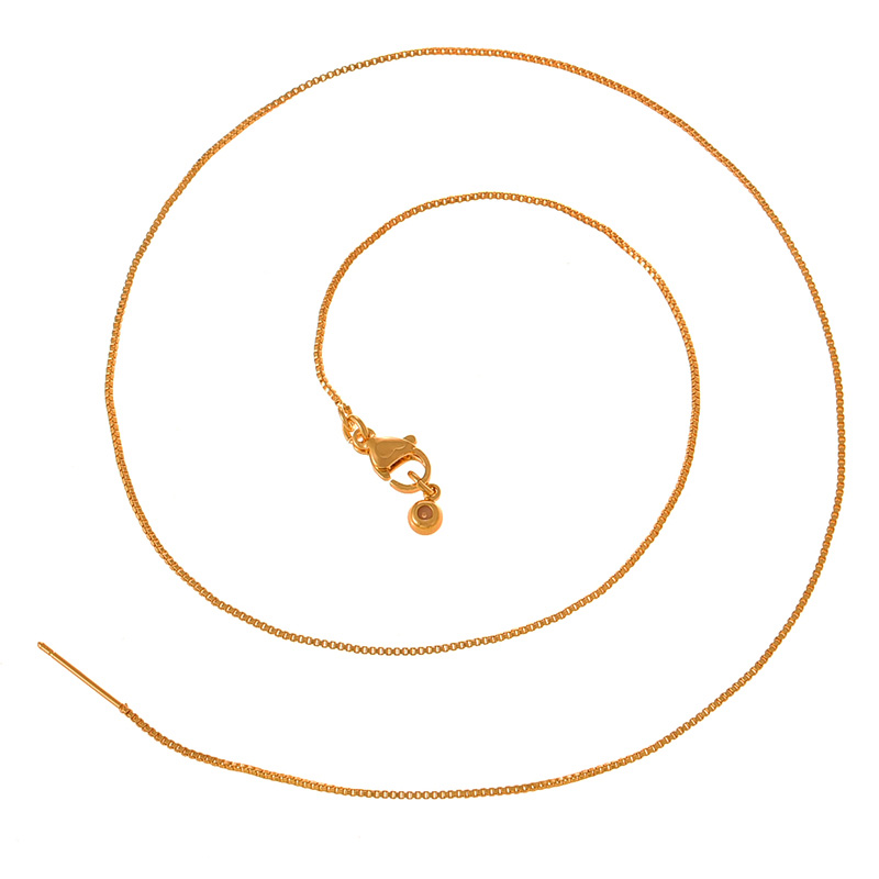 Fashion Golden 3 Copper Hoop Necklace (needle)