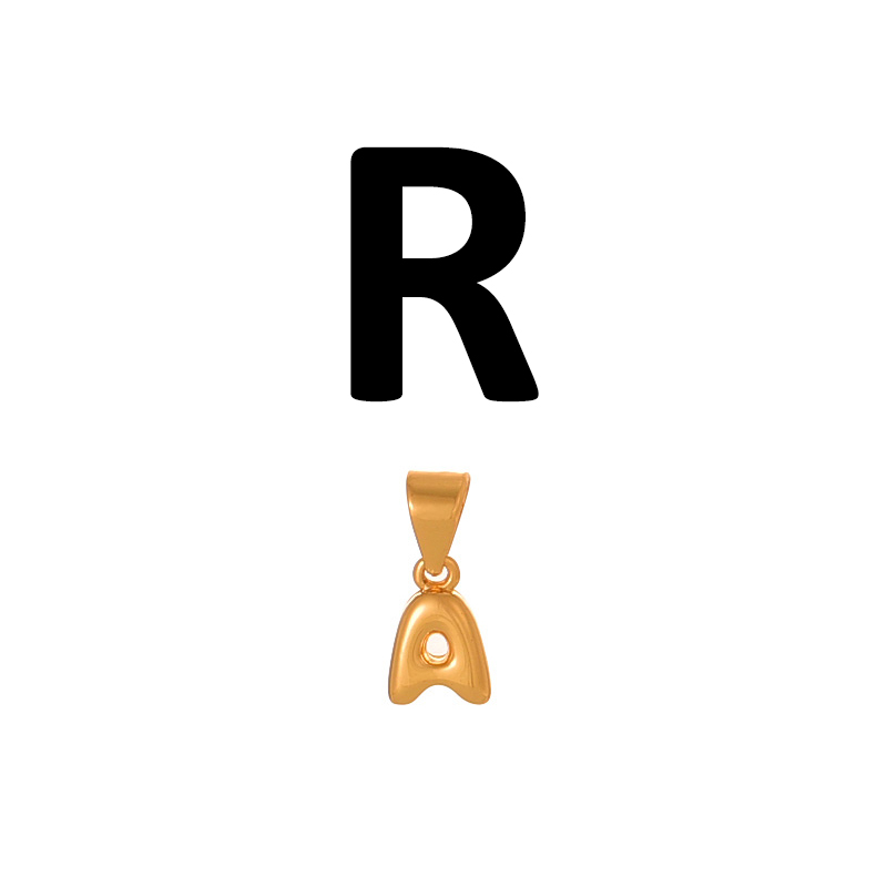 Fashion R Copper 26 Letter Pendant Accessories