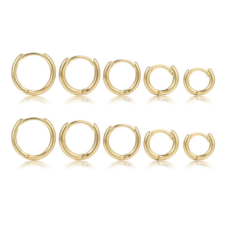 Fashion 8# Metal Geometric Round Earring Set