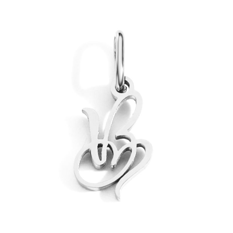 Fashion B-stainless Steel Color Stainless Steel 26 Letter Pendant