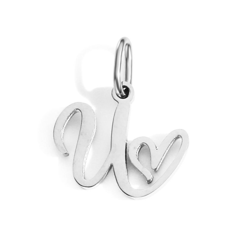 Fashion U-stainless Steel Color Stainless Steel 26 Letter Pendant