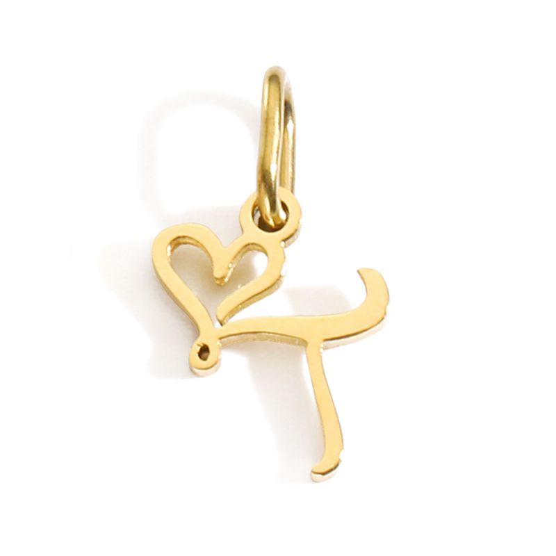 Fashion T-gold Stainless Steel 26 Letter Pendant