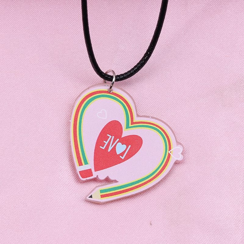 Fashion Love-necklace Acrylic Love Necklace