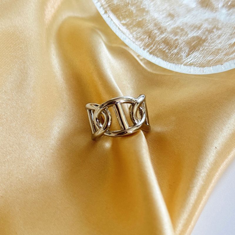 Fashion Silver Gold Plated Pig Nose Open Ring