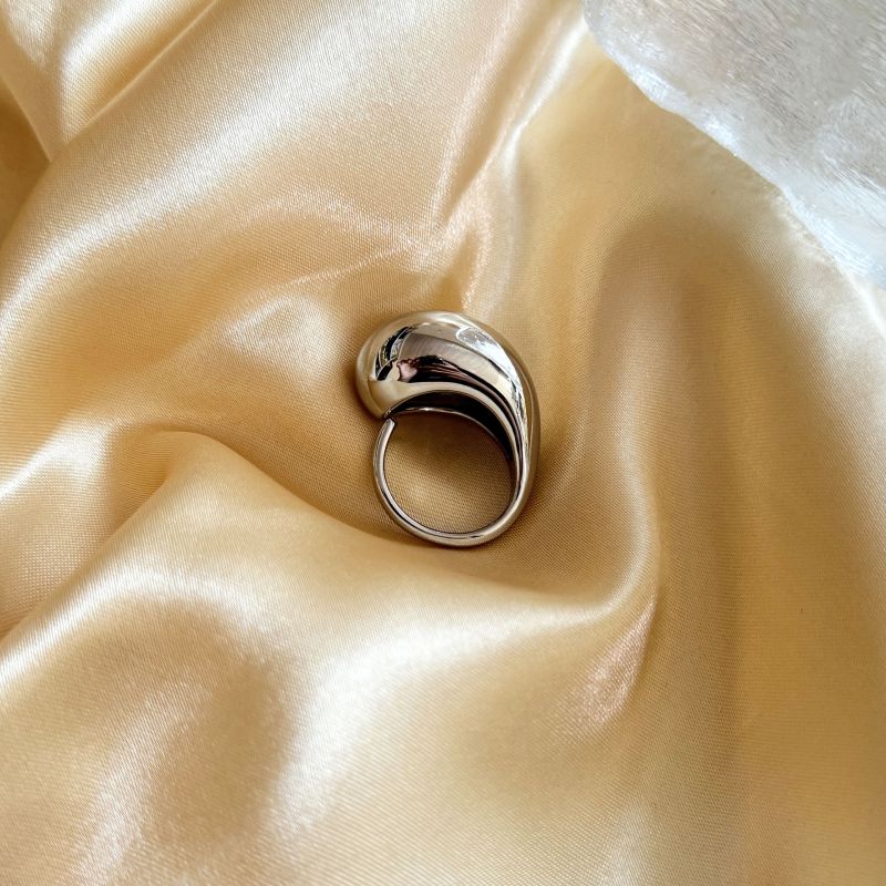 Fashion Silver Copper Gold-plated Glossy Open Ring