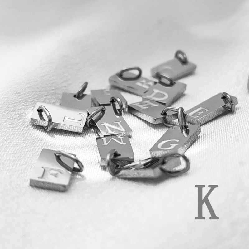 Fashion Steel Color K Stainless Steel Gold Plated 26 Letters Pendant