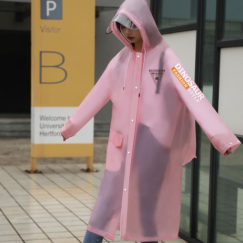 Fashion Pink Eva Adult Hooded Raincoat
