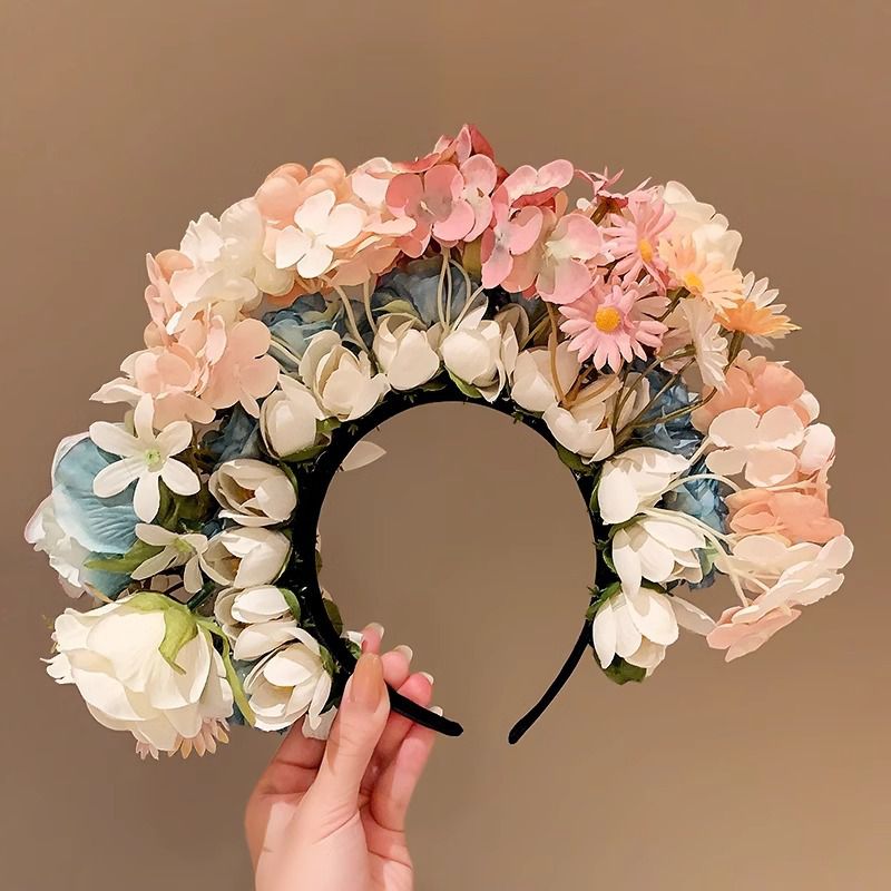 Fashion 9# Small Daisy Flowers Fabric Imitation Hairpin Headband
