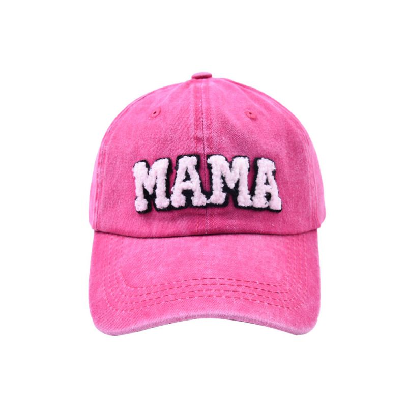 Fashion Rose Mama-washed Adult Baseball Cap Letter Embroidered Baseball Cap