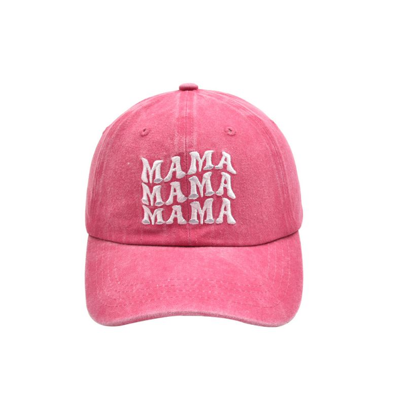 Fashion Rose Red-mama Parent-child Baseball Cap Letter Embroidered Parent-child Baseball Cap