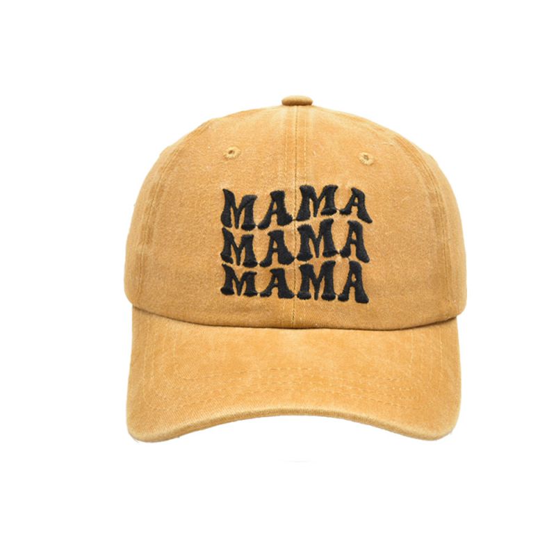 Fashion Turmeric-mama Parent-child Baseball Cap Letter Embroidered Parent-child Baseball Cap