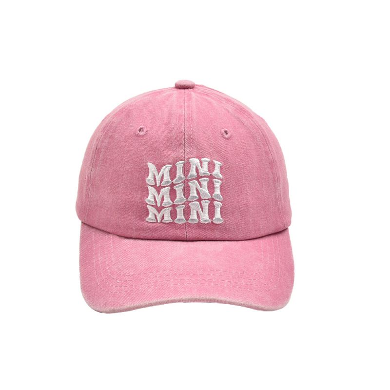 Fashion Pink-mini Parent-child Baseball Cap Letter Embroidered Baseball Cap