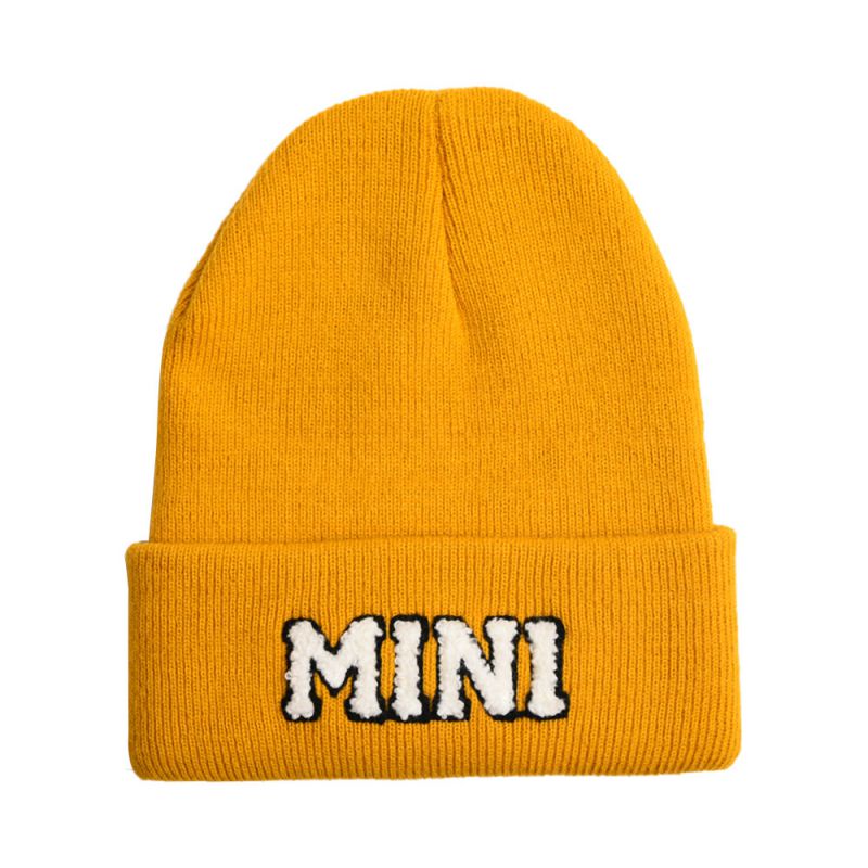 Fashion Mini-yellow Woolen Hat Letter Embroidered Knitted Beanie