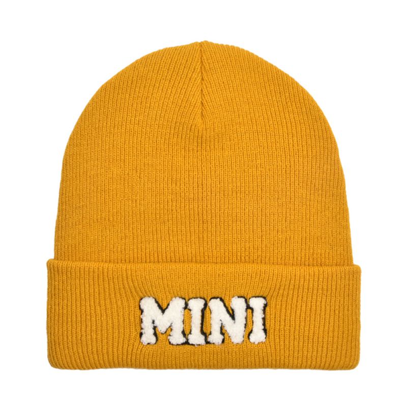 Fashion Lemon Yellow-mini Knitted Hat Letter Embroidered Children's Woolen Hat