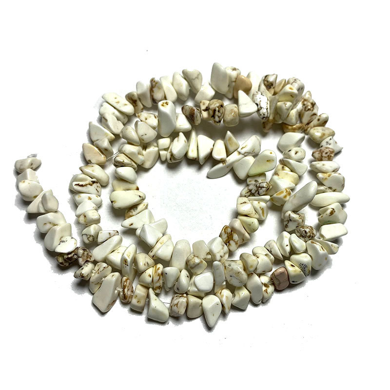 Fashion White Pine (domestic) Irregular Crystal Gravel Bead Diy Necklace