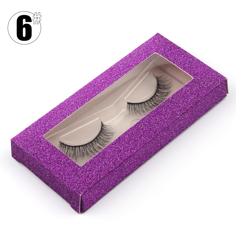 Fashion 6# (empty Box) Mink Fur False Eyelashes Packaging Box 1 Pair