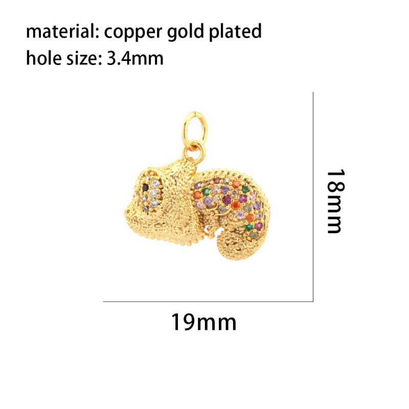 Fashion 7# Copper Diamond Geometric Pendant