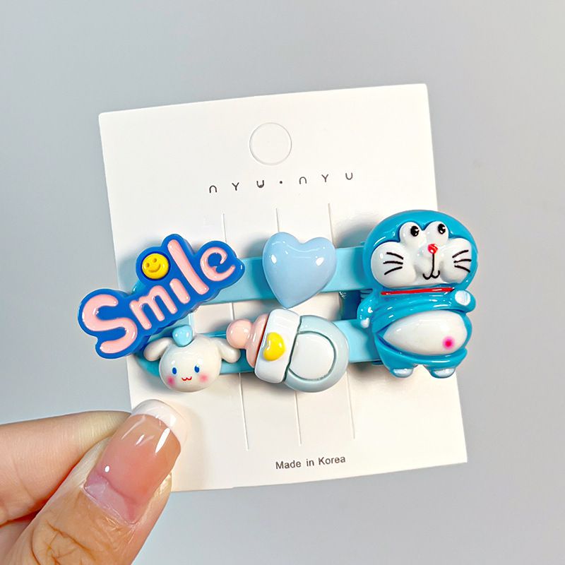 Fashion 3# Style 3 Cardboard Independent Packaging Resin Three-dimensional Cartoon Hairpin