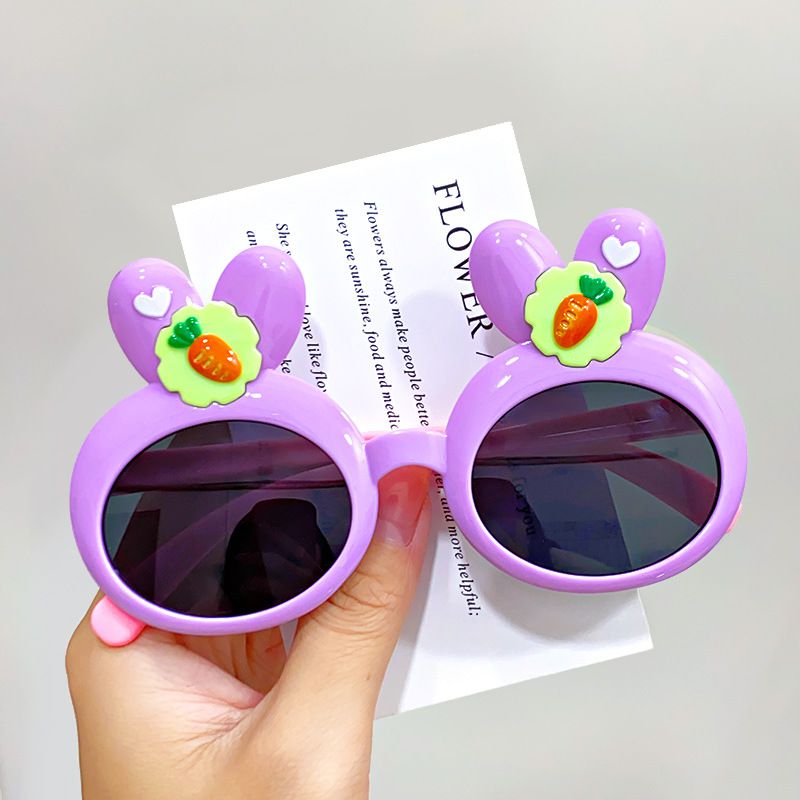 Fashion 1#purple Pc Rabbit Ears Children's Sunglasses