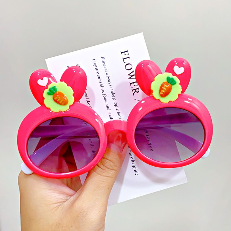 Fashion 2# Rose Red Pc Rabbit Ears Children's Sunglasses
