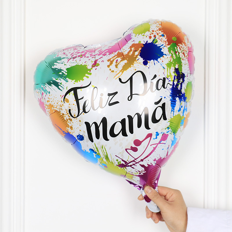 Fashion 50*splash-ink Mother’s Day In Spanish Letter Latex Love Balloons