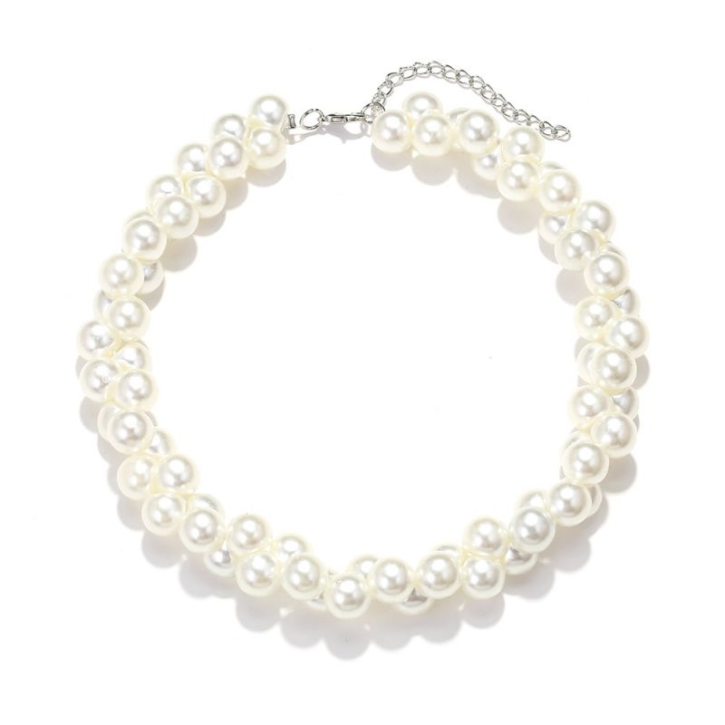Fashion Gold Pearl Bead Necklace