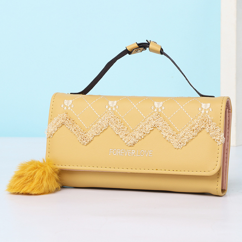 Fashion Yellow Pu Clamshell Large Capacity Handbag