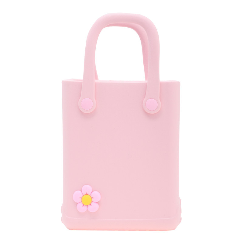 Fashion Pink Eva Flower Square Handbag