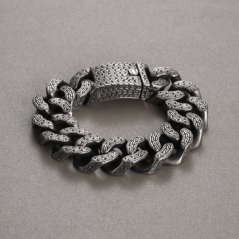 Fashion Silver Stainless Steel Chain Men's Bracelet