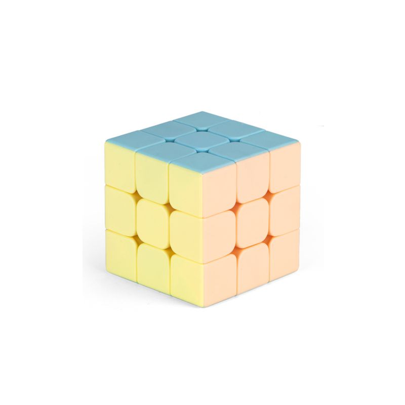 Fashion Macaron Three-level Magic Cube Plastic Square Rubik's Cube