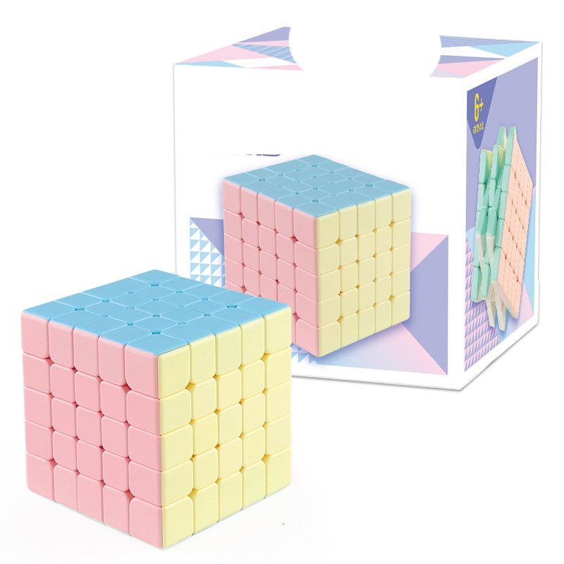 Fashion Macaron Fifth Level Magic Cube Plastic Square Rubik's Cube