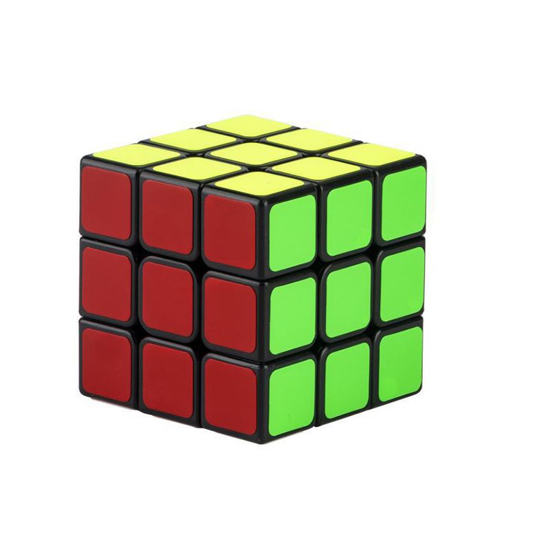 Fashion Black Background Three-level Rubik's Cube Plastic Square Rubik's Cube