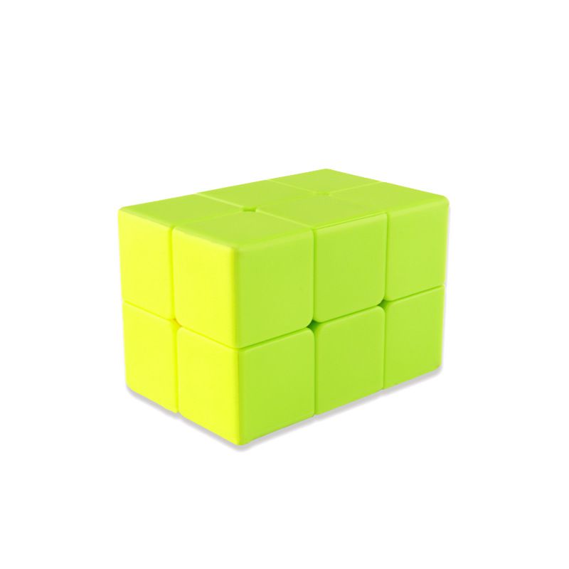 Fashion Caterpillar Rubik's Cube [green Yellow And White] Plastic Geometric Children's Rubik's Cube