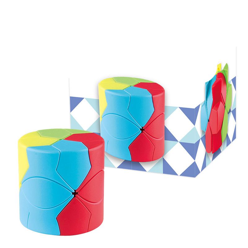 Fashion New Redi Cylindrical Rubik's Cube Plastic Geometric Children's Rubik's Cube