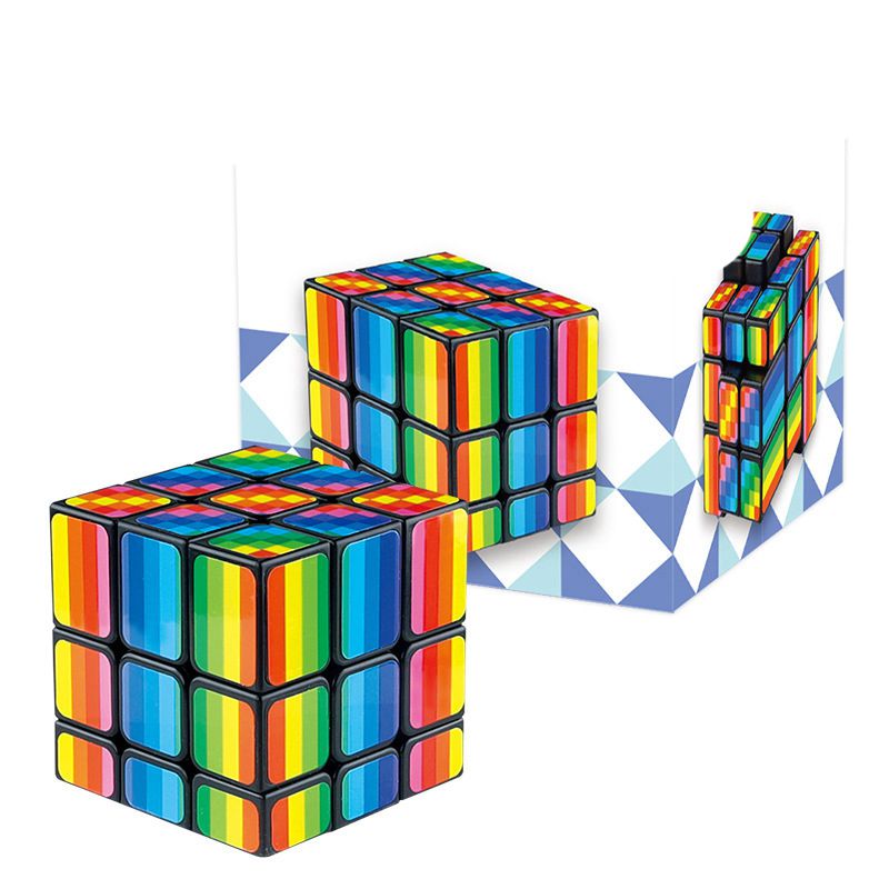 Fashion Rainbow Rubik's Cube Plastic Geometric Children's Rubik's Cube