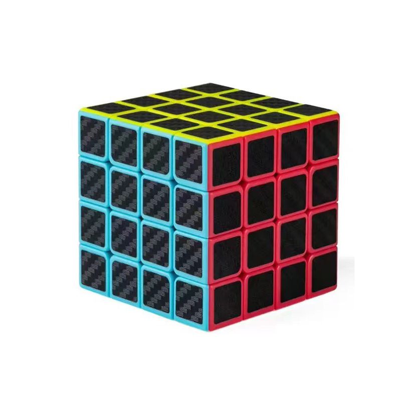 Fashion Fourth Order Rubik's Cube Carbon Fiber Plastic Geometric Children's Rubik's Cube