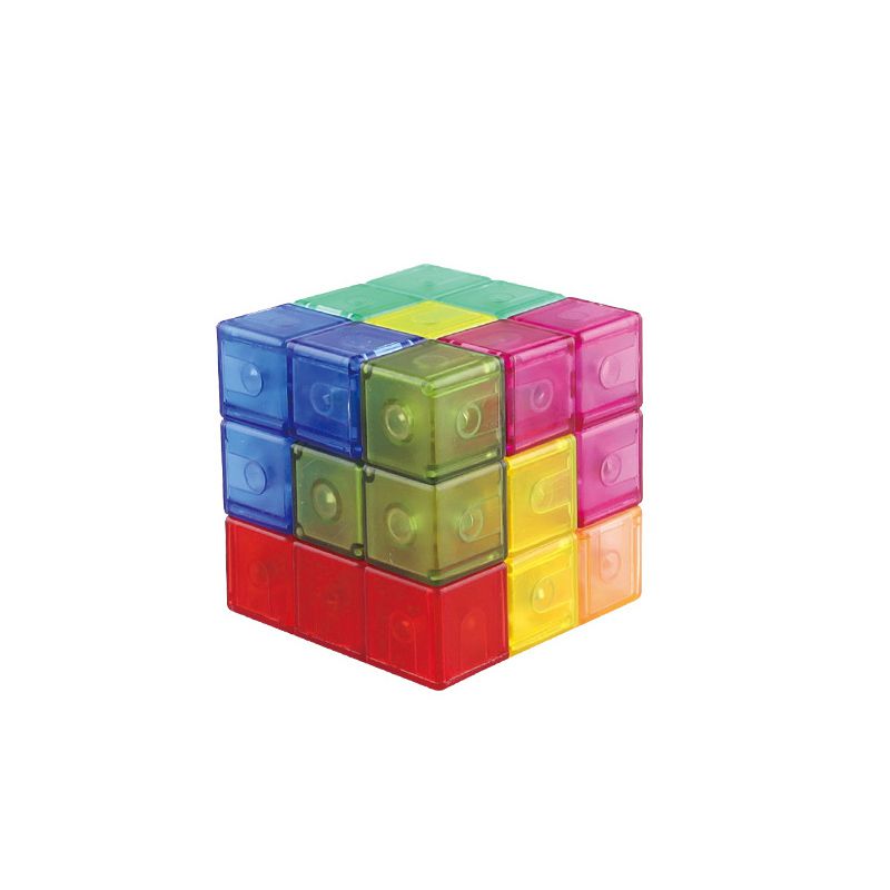 Fashion Magnetic Building Block Card Version [square] Plastic Geometry Children's Puzzle Rubik's Cube