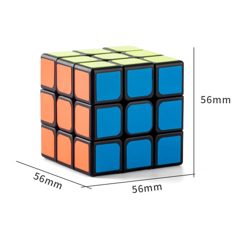 Fashion Nova Level 3 Rubik's Cube [black Base] Plastic Geometry Children's Puzzle Rubik's Cube