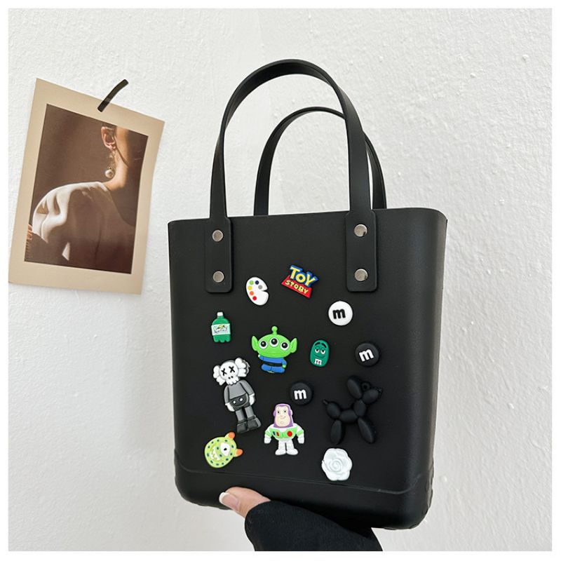 Fashion Black Eva Three-dimensional Cartoon Large Capacity Shoulder Bag