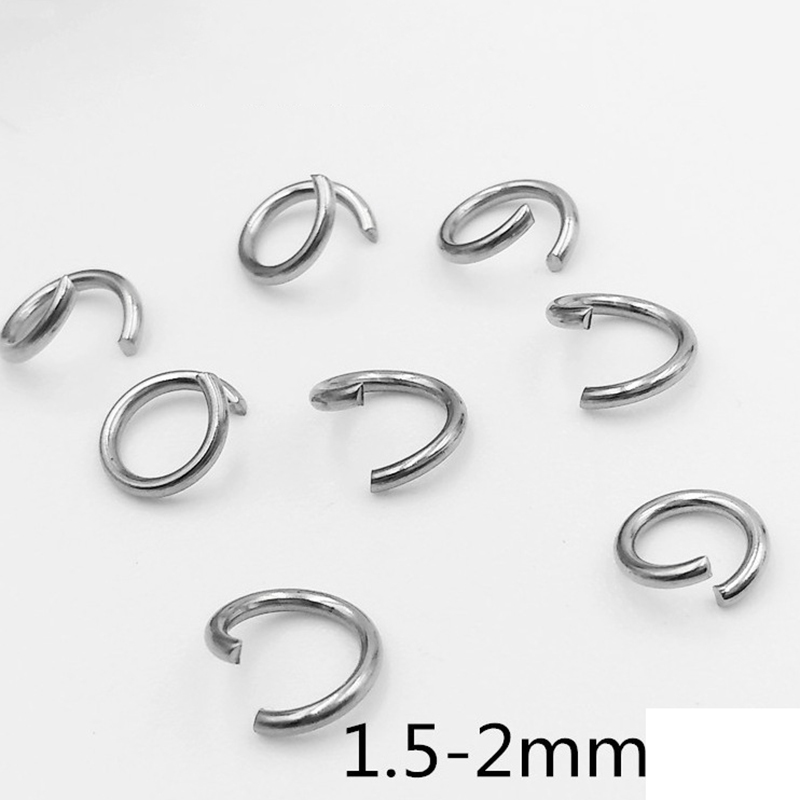 Fashion 0.7*3.5-silver Stainless Steel Geometric Diy Connection Opening Ring